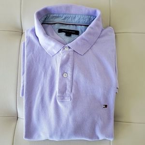 Tommy Hilfiger mens light violet polo shirt